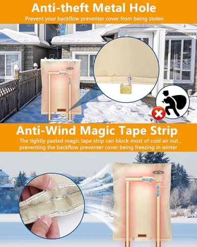Outdoor Pipe Insulation Covers Winter Freeze Protection (-5°F)