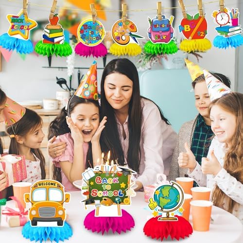 10Pcs Back to School Centerpieces, First Day of School Table Decor