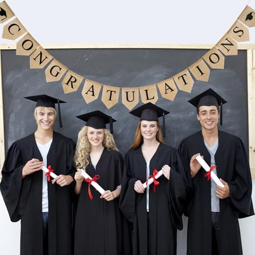 Graduation Burlap Banner 2026 Graduation Decorations