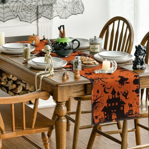 Artoid Mode 210 GSM Halloween Table Runner Home Party Decor 13x72 Inch