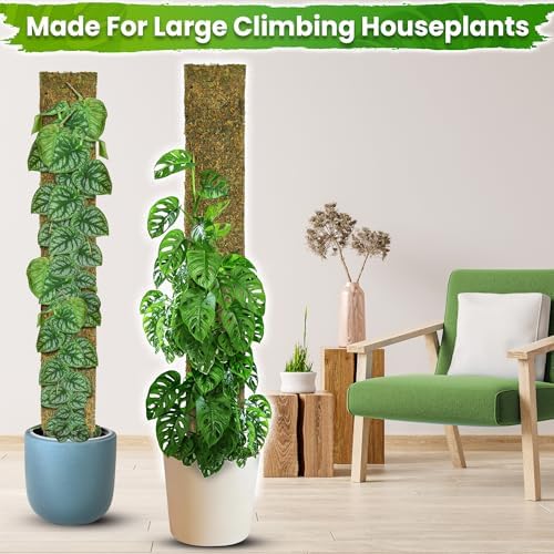 DUSPRO 59" Flat Mesh Moss Pole for Big Climbing Plants, (1pc., 59'')