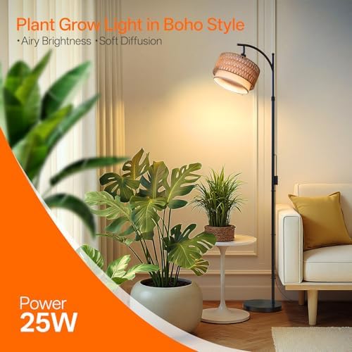 Bstrip Standing Grow Light for Indoor Plants, 65-72.8in Adjustable Height