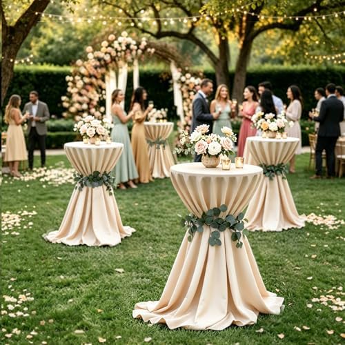6 Pack Eucalyptus Garland Wedding Cocktail Table Ties Faux Greener