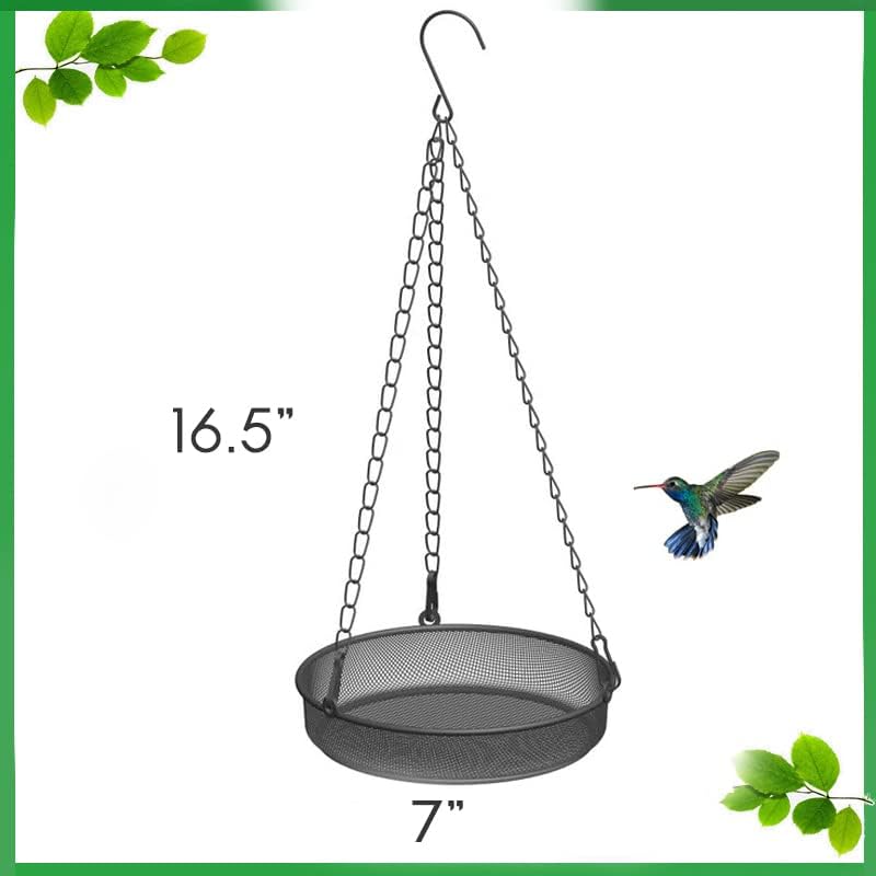Bird Feeder, Hanging Platform Bird Feeder, Mesh Tray