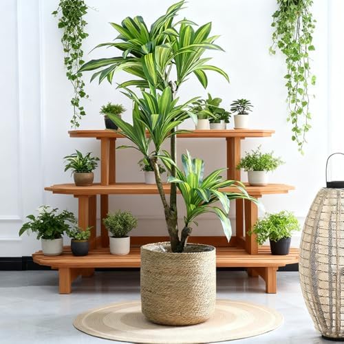 9 inch Handmade Seagrass Woven Planter Basket (Small)