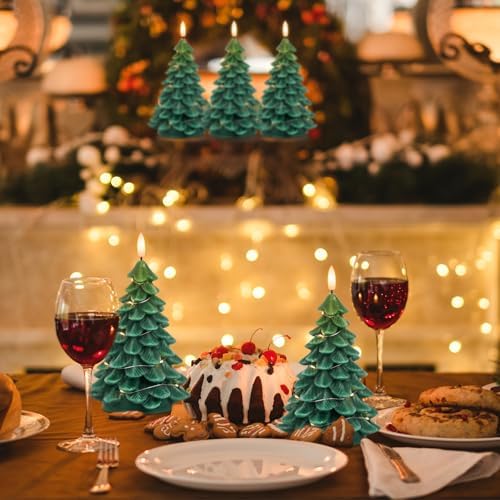 Eldnacele Christmas Tree Flameless Candles String Light with Remote Timer