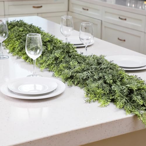 Waydress 1 Pcs 18ft Christmas Artificial Cedar Garland Realistic