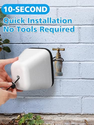 Outdoor Faucet Covers for Winter, Easy to Install Insulated Foam Protector Against Freeze for Outside Faucet Water Spigot Garden Hose Bib, Resuable, 4 Pcs
