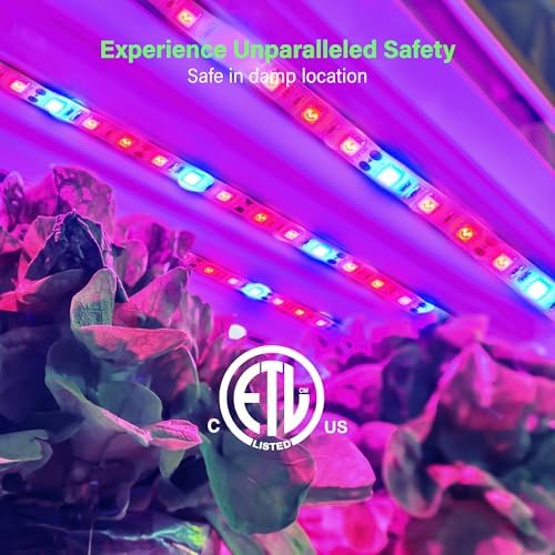 11.8ft Full Spectrum LED Grow Light Strip 24W Flexible Plug-In Tape Kit