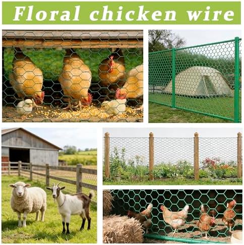 16.14 x 157 Inch Chicken Wire, Floral Chicken Wire for Floral Arrangements