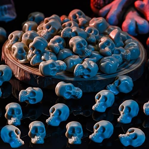 115Pcs Halloween Mini Plastic Skull Heads