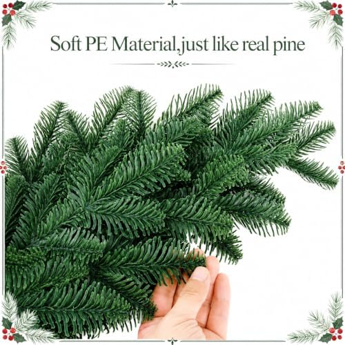 2 Pcs Extra Length Artificial Christmas Teardrop Swag, Greenery Door Swag