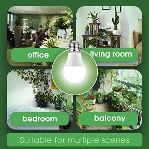 Briignite 12 Pack Grow Light Bulbs, Full Spectrum LED Grow Light