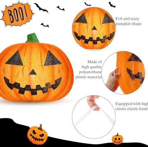 Aurelema 1 Pcs Halloween Porch Light Cover, Pumpkin