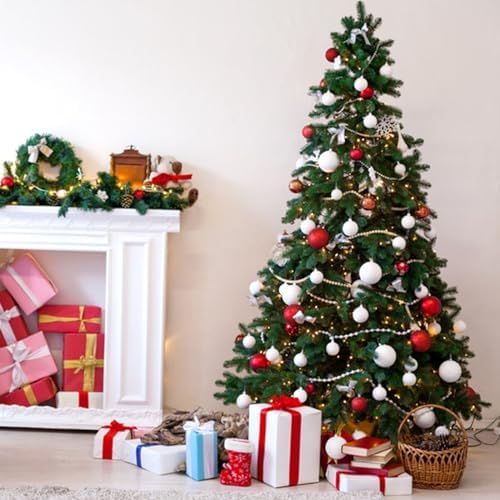 50Pcs 16Inch Christmas Garland Ties for Banister Staircase Artificial Pine Needles Garland Faux Pine Stems Twist Green Ties Christmas Branch Wreath Tie for Fixing Craft Gift Wrapping Decorations