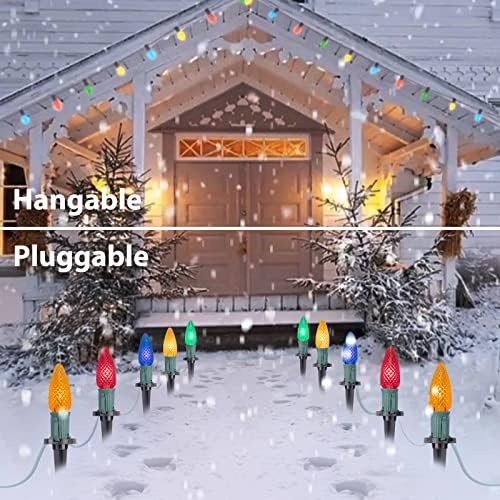 Brightown Strawberry C9 Christmas Pathway String Lights, 25.7 FT C9 Lights