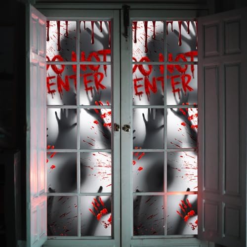 CoquetteBow012 Halloween Door Cover Decorations - 78.7 x 35.4 in