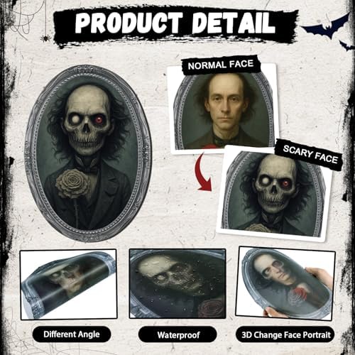 Scary Halloween Party Decoration Indoor Home Wall Decor Props,16Pack