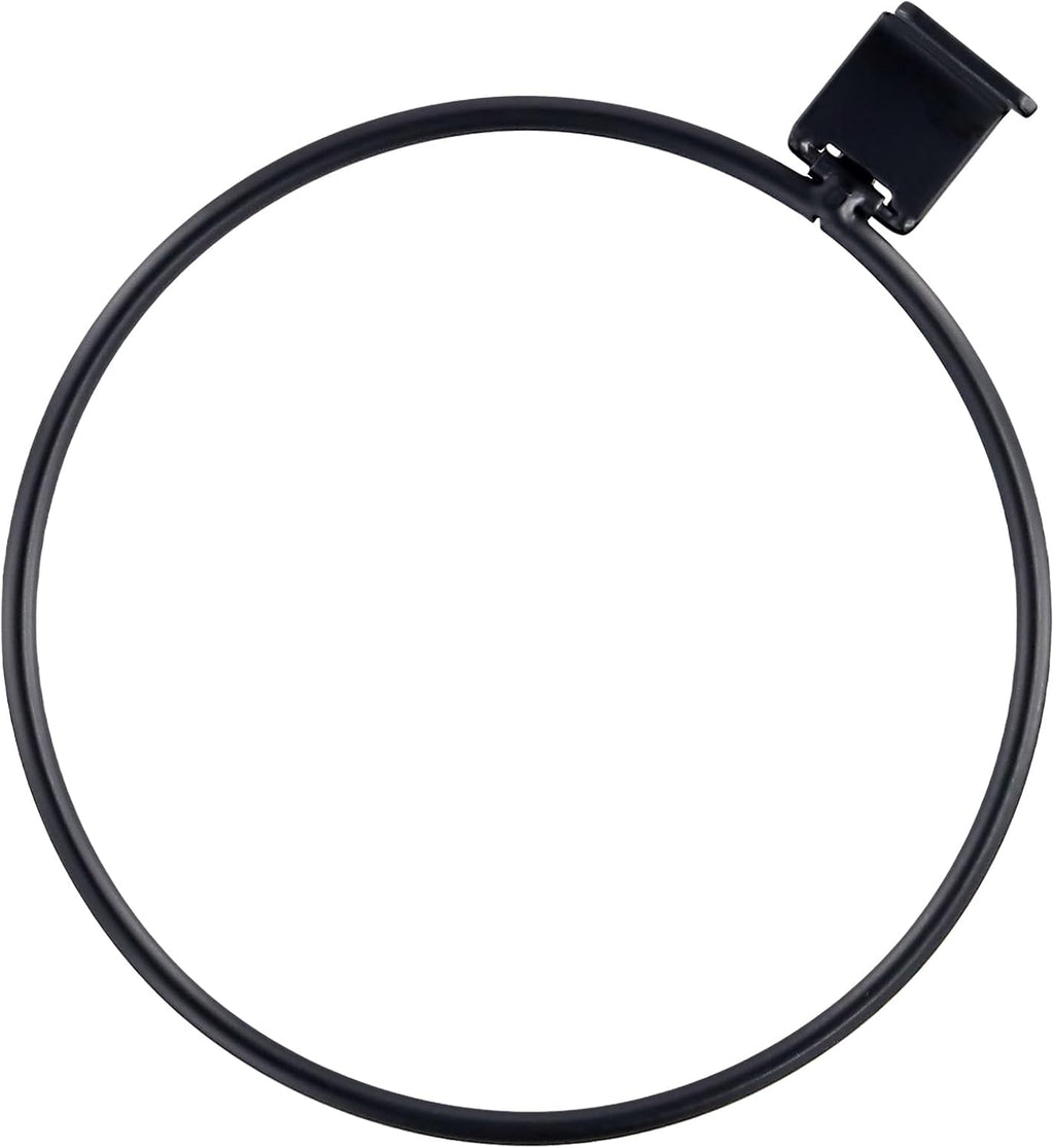10 PCS 6 Inch Black Plant Pot Holders Rings, Wall Mount Flower Pot Brackets with Screws, Round Flowerpot Iron Rings