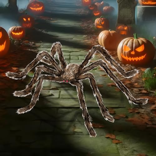 Kendane 78" Halloween SliverGolden Giant Spider Decorations