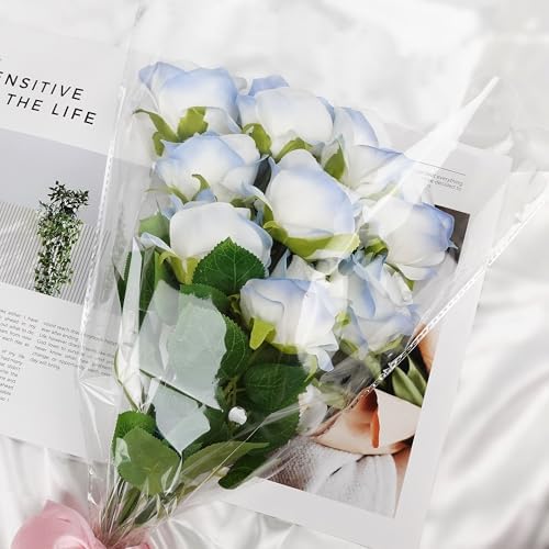 JOYIT Flower Bags for Bouquets, 100PCS Flower Wrapping Papers, 9.8" x 18"
