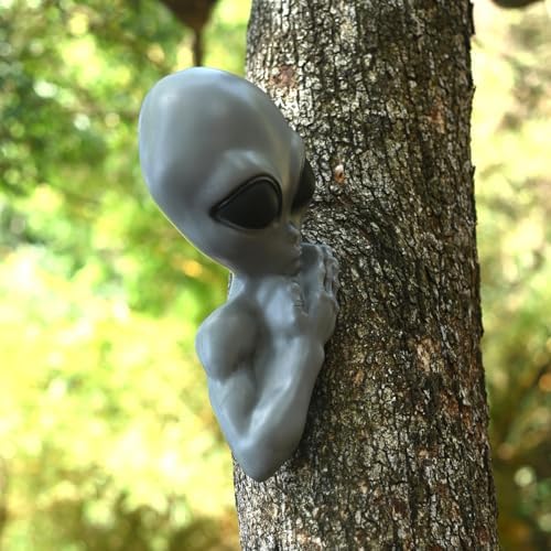 Seasons 14" Halloween Alien Tree Peeker for Outdoor Yard Garden Decoration