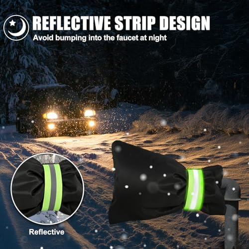 4Pack Outdoor Faucet Covers for Winter Freeze Protection