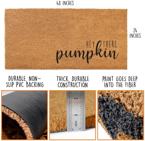 Hey There Pumpkin Door Mat 48x24 Inch Large Hello Pumpkin Welcome Mat Coir