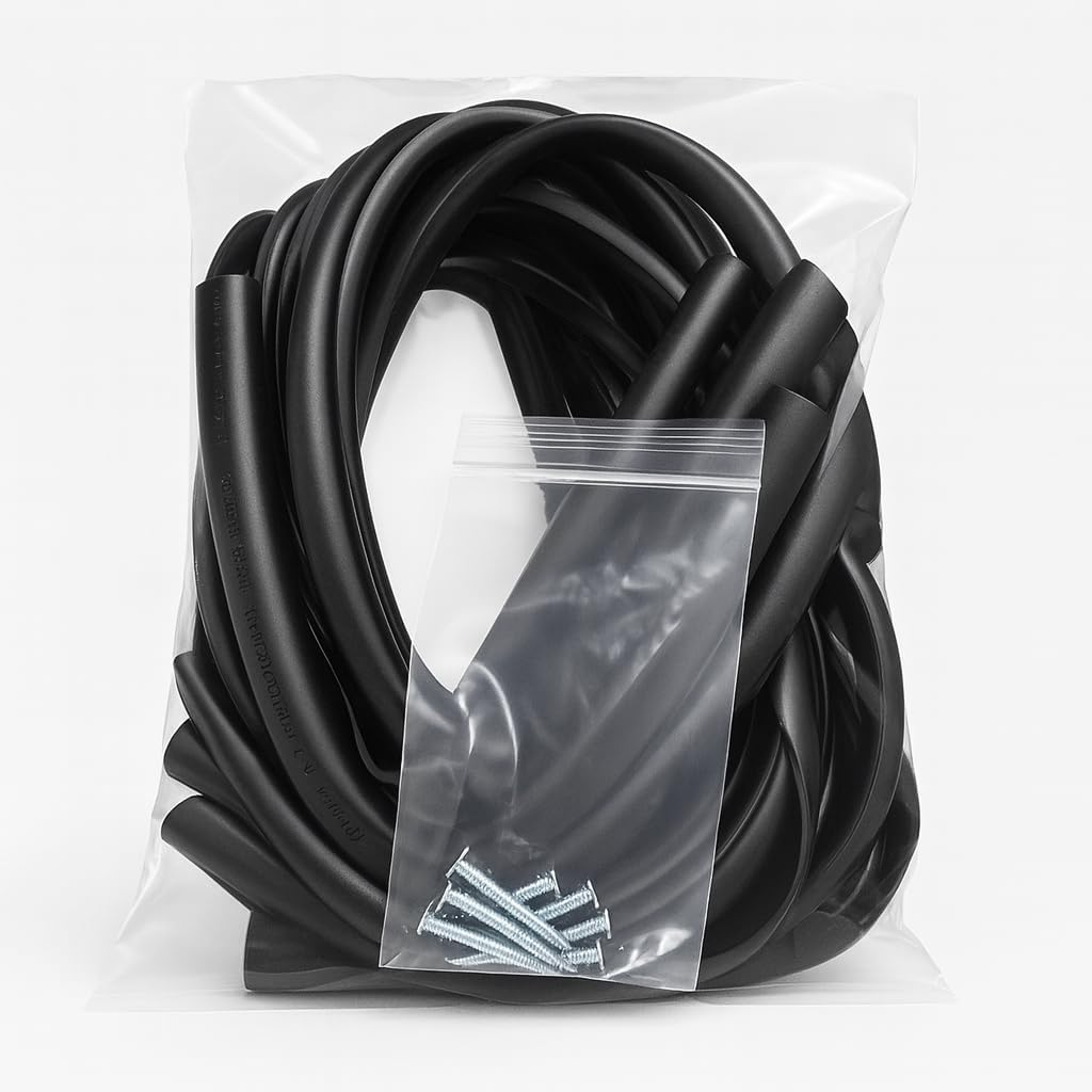 Tree Ties with Complimentary Nail, 32 Inch Black Heavy Duty Ties for Plant Support and Landscaping, 10 Pack