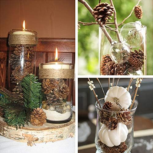 Supla 30 Pcs Christmas Hanging Real Preserved Pine Cones Ornaments 2"-3" Tall Christmas Tree Hanging Pinecone Ornaments
