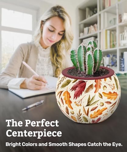 PieceRelax Unique 3D Puzzle Planter - 80 Plastic Pieces [K1108]