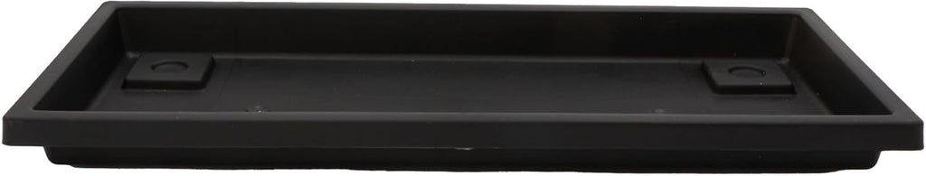 The HC Companies Venetian Rectangular Plant Tray - Lightweight Plastic Plant Saucer - Plant Drip Trays for Drainage