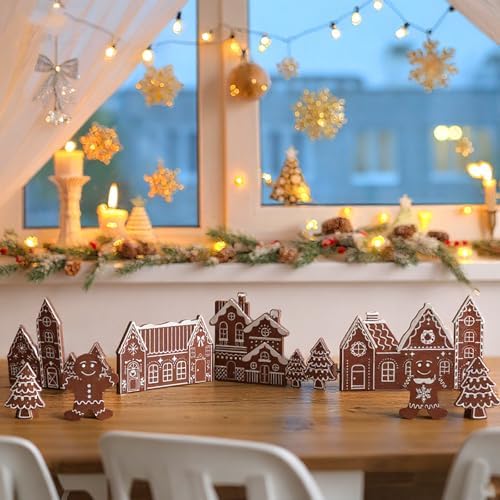 Colingmill 32'' Christmas Gingerbread Man Tabletop Wooden Decor Tree Sign