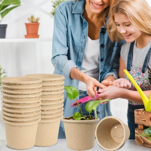 20 Pack 5 Inch Biodegradable Nursery Peat Pots