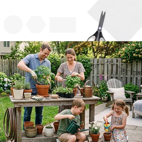 lasuroa 10pcs Flower Pot Hole Mesh Pad