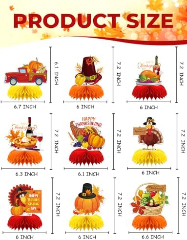 Thanksgiving Table Decorations, Fall Table Decorations for Autumn Harvest