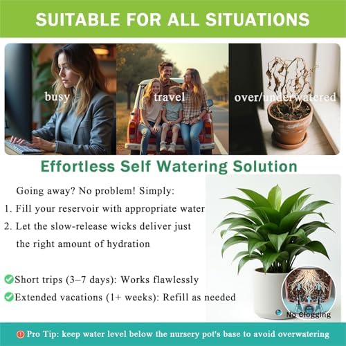 GreenShip 4 Pack Self Watering Spikes for Indoor Plants