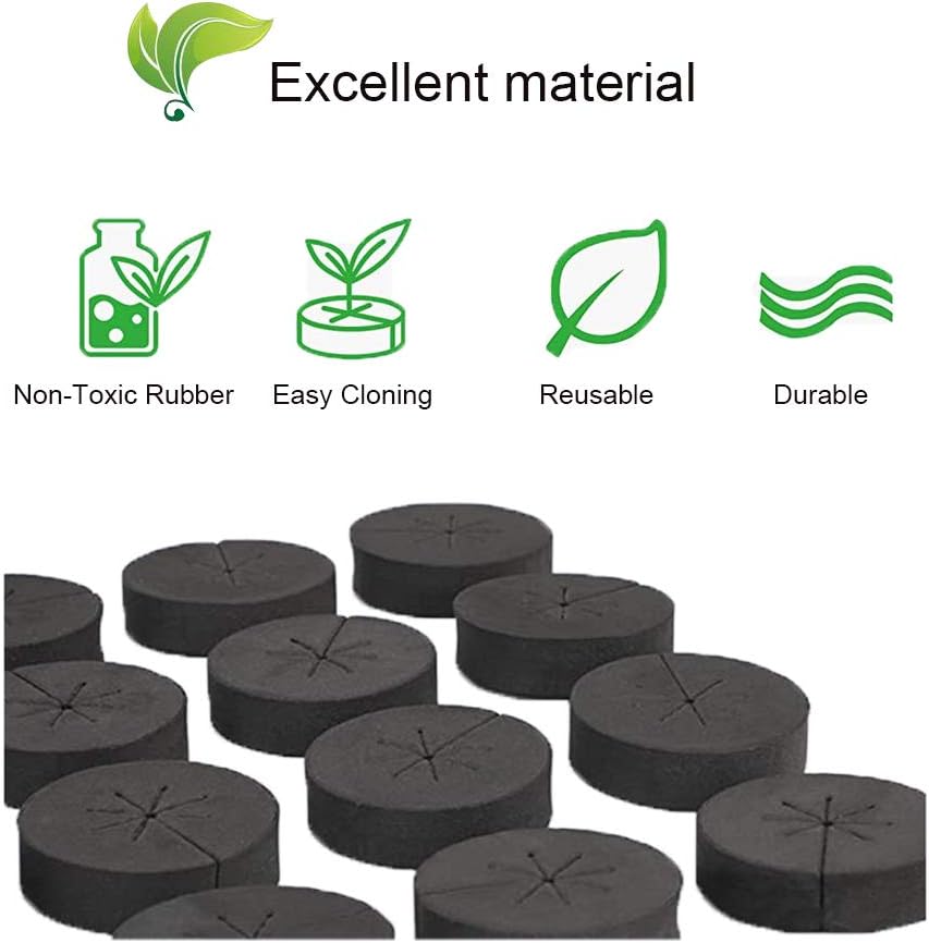 200 PCS Cloning Collars Inserts Premium Grade Foam Fits 2 Inch Net Pots | For Hydroponics Plant Germination in DIY