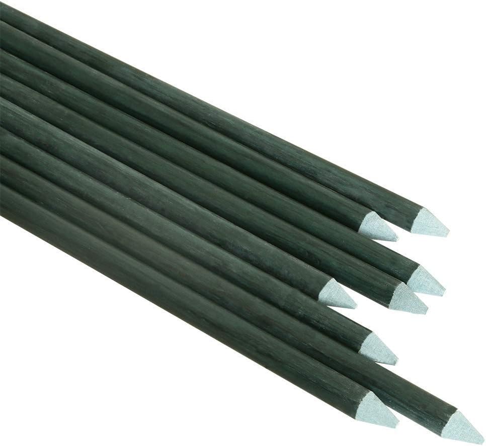 Garden Stakes 6-Ft for Climbing Plants Supports Pole 20 Pack Rust-Free Plant Sticks Fence Post