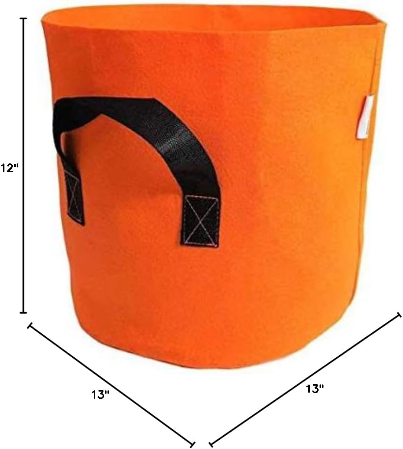 Bootstrap Farmer Grow Bags 7 Gallon, Brown 10 Pack, Colored Fabric Pot for Peppers, Potatoes, Tomatoes and Plants