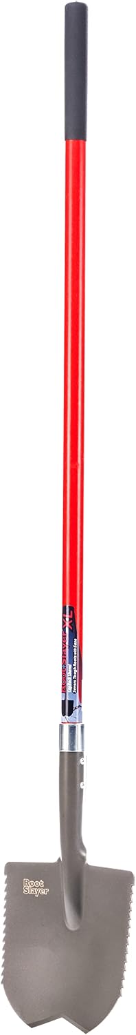Root Slayer 23011 XL Caprock Garden Spade/Digger, Red