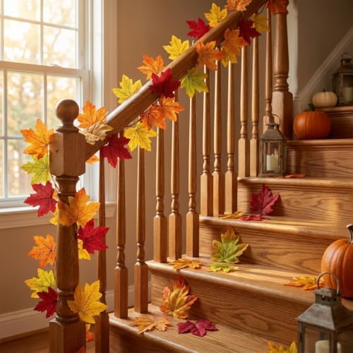 Fall Leaves 3.4 inch Fake Fall Leaves Table Decor