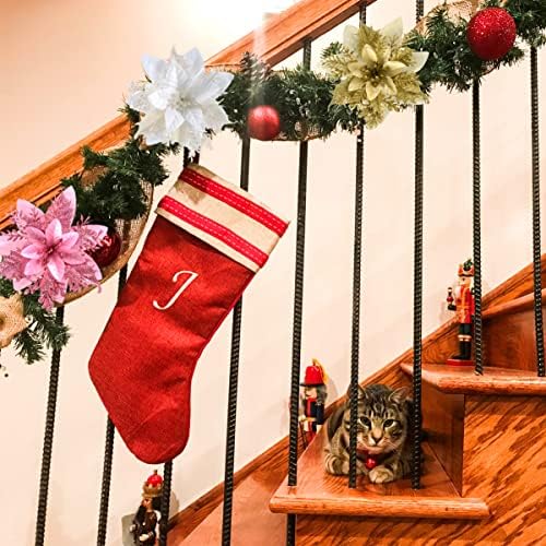 FurRain Christmas Poinsettia Artificial Flowers Decorations 5.5" Christmas Tree Wreaths Garland Decoration 12 Pcs Glitter Flowers Picks Decor for Xmas Wedding Party Ornaments (Light Blue)