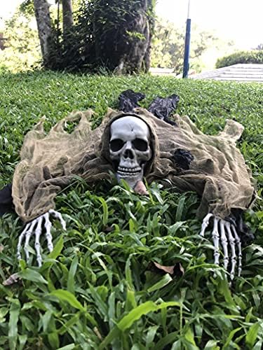 ESSENSON Halloween Zombie Groundbreaker, 65 Inch Skeleton Prop for Outdoor, Lawn, Yard, Patio Decoration, Graveyard Haunted House Decor