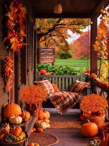30 Pcs Artificial Fall Flowers for Outdoors Fake Mums Fall Decor