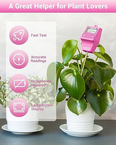 Dr.meter Soil Moisture Meter for Plants, Plant Water Gauge Test Kit