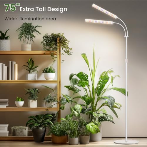 LBW Grow Lights for Indoor Plants, 75" Tall Full Spectrum Plant Grow Light