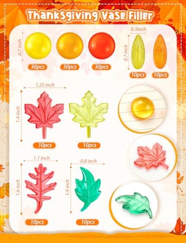 150 Pcs Thanksgiving Vase Filler Decor