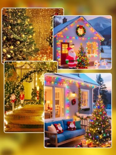 100 LED 33FT Connectable Color Changing Christmas Light with Remote Timer