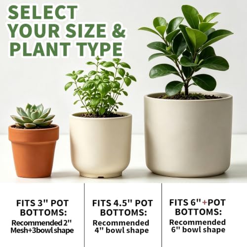 Large Repotting Plant Pot Drainage Inserts Mats Pads Planter Mesh Screens